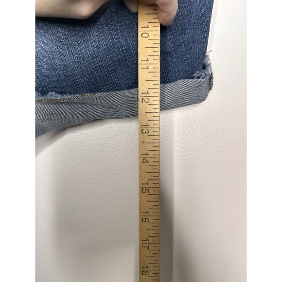 Torrid Blue Denim Cut Off Distressed Pockets Shorts Plus Size 18 - Picture 5 of 9